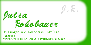 julia rokobauer business card